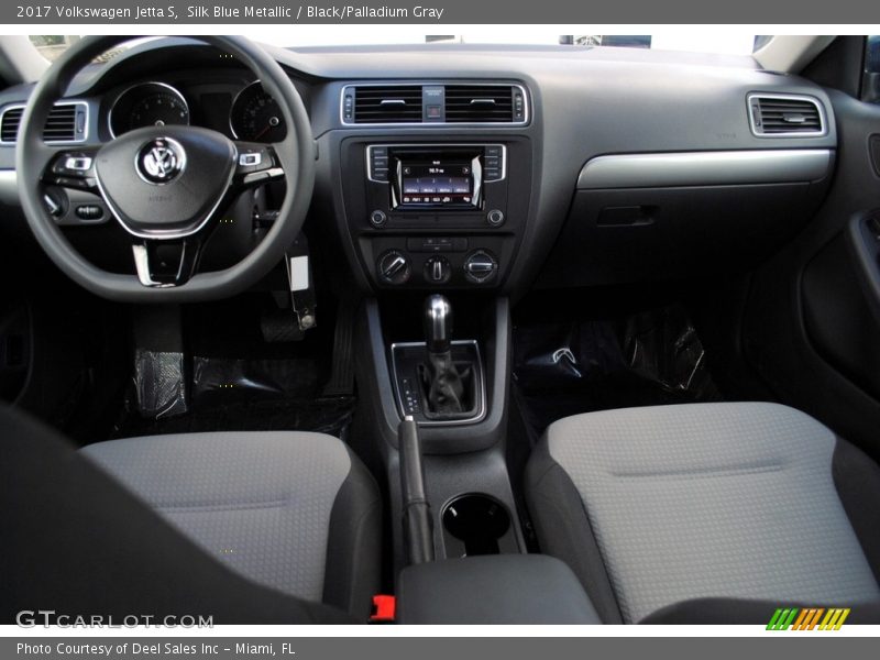 Silk Blue Metallic / Black/Palladium Gray 2017 Volkswagen Jetta S