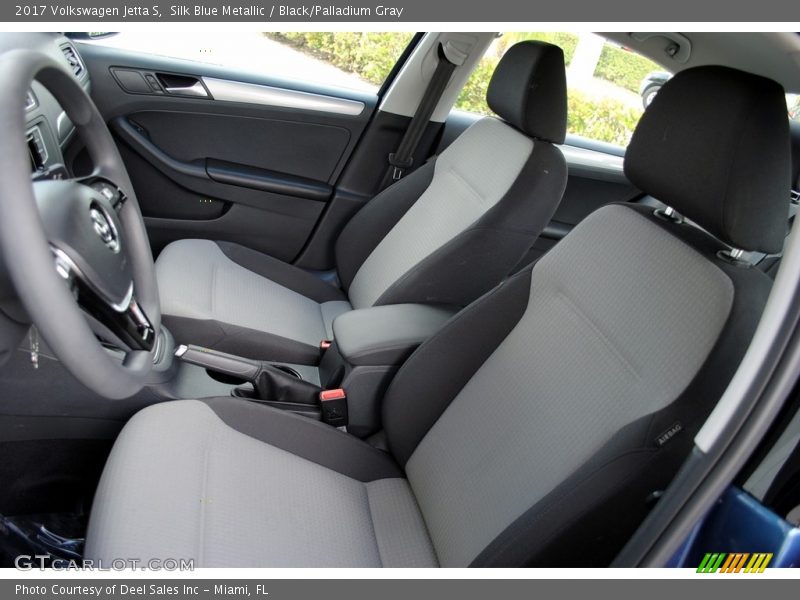 Silk Blue Metallic / Black/Palladium Gray 2017 Volkswagen Jetta S