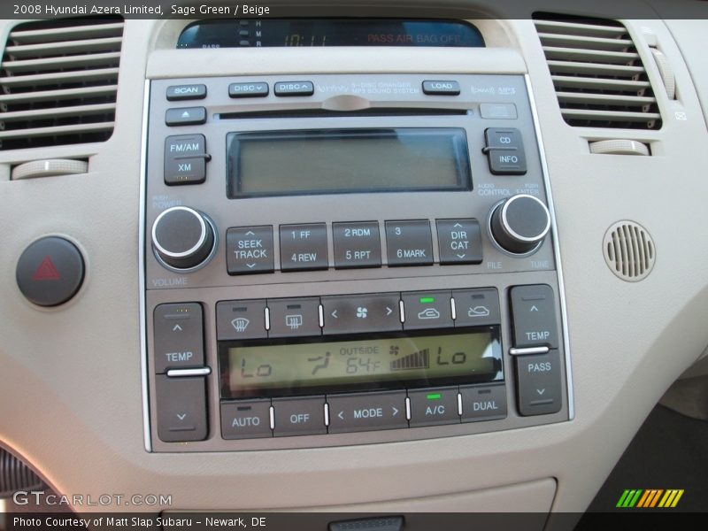 Sage Green / Beige 2008 Hyundai Azera Limited
