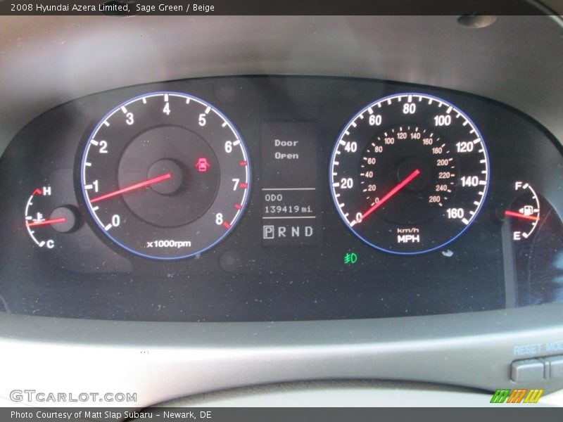 Sage Green / Beige 2008 Hyundai Azera Limited