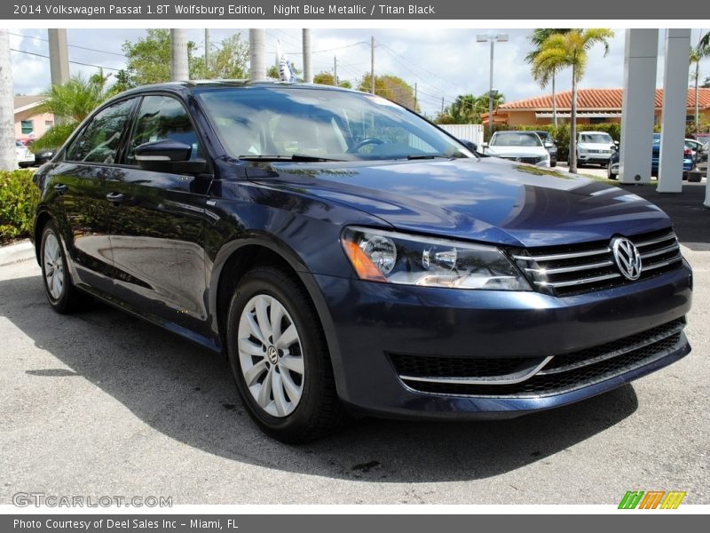 Night Blue Metallic / Titan Black 2014 Volkswagen Passat 1.8T Wolfsburg Edition