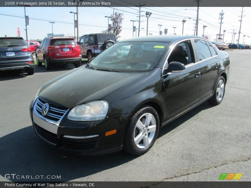 Black / Anthracite Black 2008 Volkswagen Jetta SE Sedan