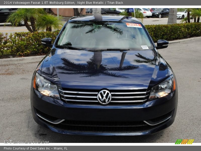 Night Blue Metallic / Titan Black 2014 Volkswagen Passat 1.8T Wolfsburg Edition