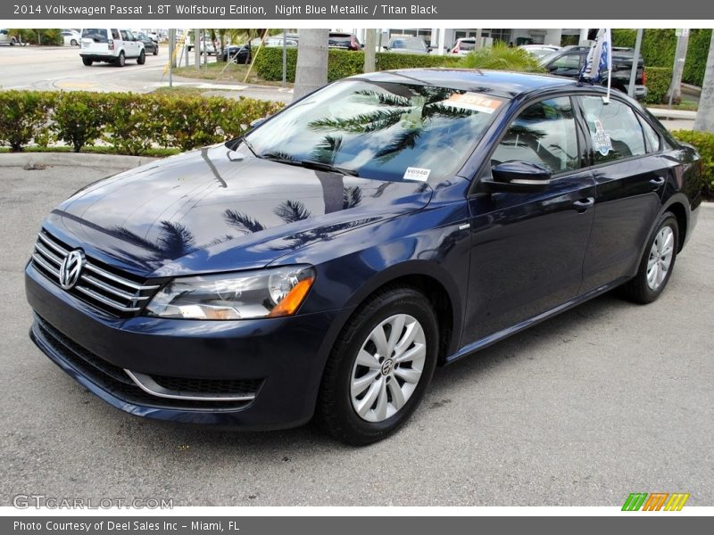 Night Blue Metallic / Titan Black 2014 Volkswagen Passat 1.8T Wolfsburg Edition