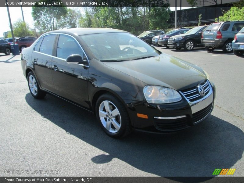 Black / Anthracite Black 2008 Volkswagen Jetta SE Sedan