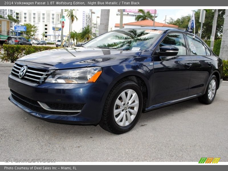 Night Blue Metallic / Titan Black 2014 Volkswagen Passat 1.8T Wolfsburg Edition