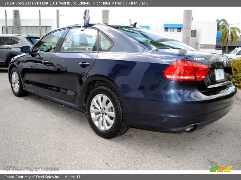 Night Blue Metallic / Titan Black 2014 Volkswagen Passat 1.8T Wolfsburg Edition