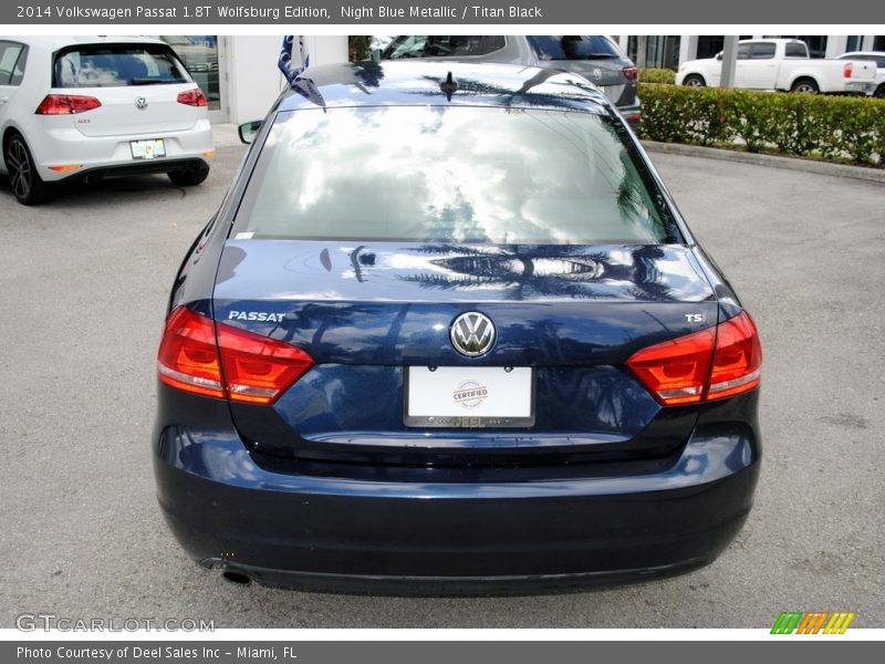 Night Blue Metallic / Titan Black 2014 Volkswagen Passat 1.8T Wolfsburg Edition
