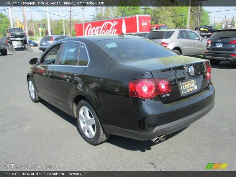 Black / Anthracite Black 2008 Volkswagen Jetta SE Sedan