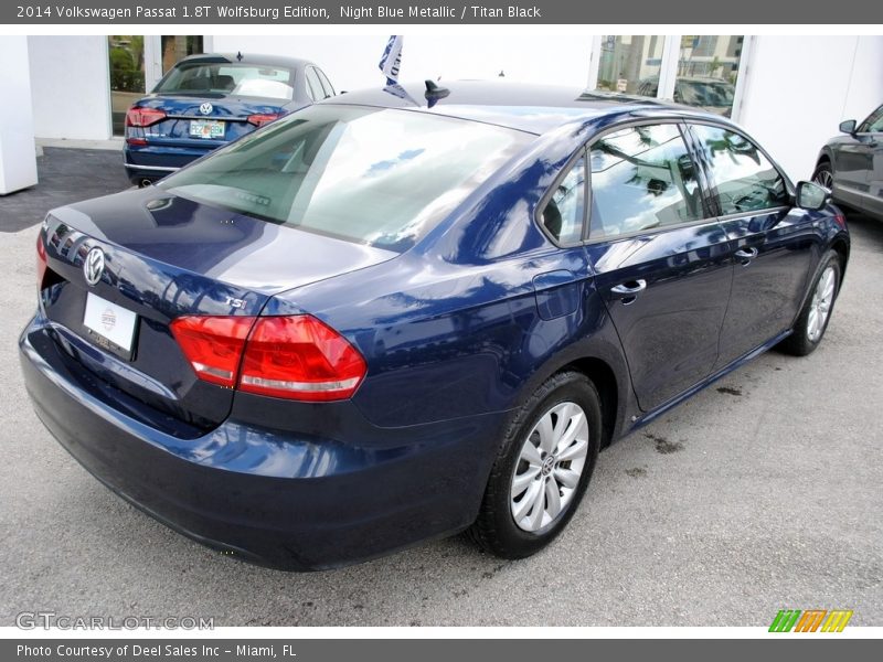 Night Blue Metallic / Titan Black 2014 Volkswagen Passat 1.8T Wolfsburg Edition