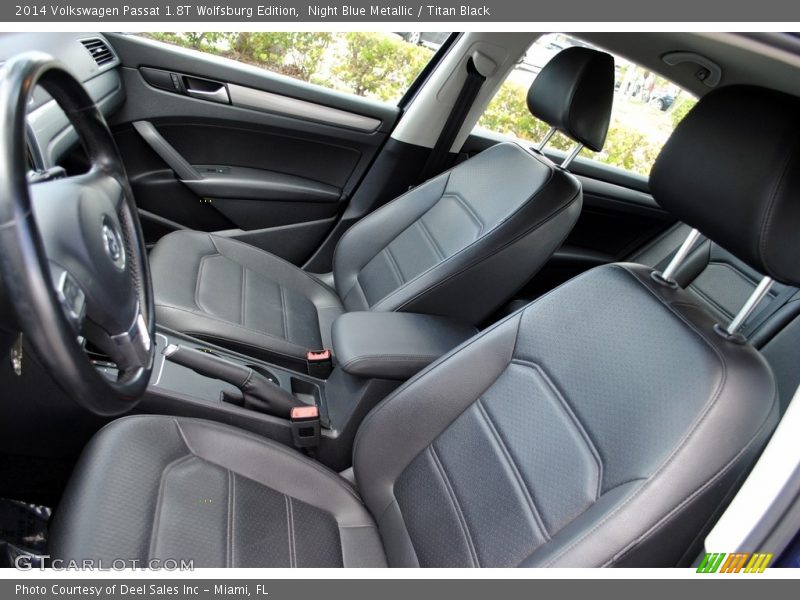 Night Blue Metallic / Titan Black 2014 Volkswagen Passat 1.8T Wolfsburg Edition