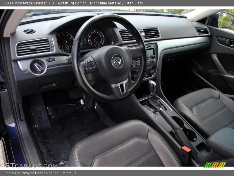 Night Blue Metallic / Titan Black 2014 Volkswagen Passat 1.8T Wolfsburg Edition