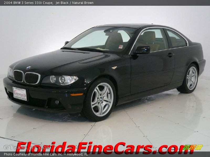 Jet Black / Natural Brown 2004 BMW 3 Series 330i Coupe