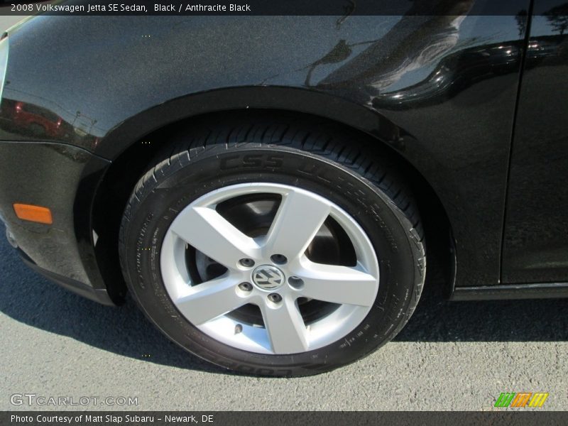 Black / Anthracite Black 2008 Volkswagen Jetta SE Sedan