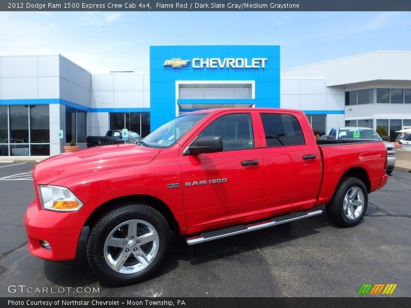Flame Red / Dark Slate Gray/Medium Graystone 2012 Dodge Ram 1500 Express Crew Cab 4x4