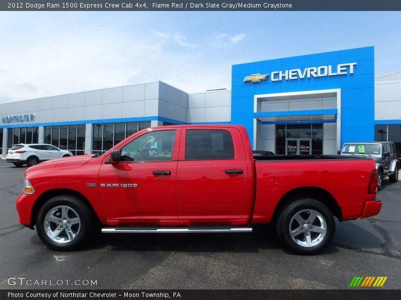 Flame Red / Dark Slate Gray/Medium Graystone 2012 Dodge Ram 1500 Express Crew Cab 4x4