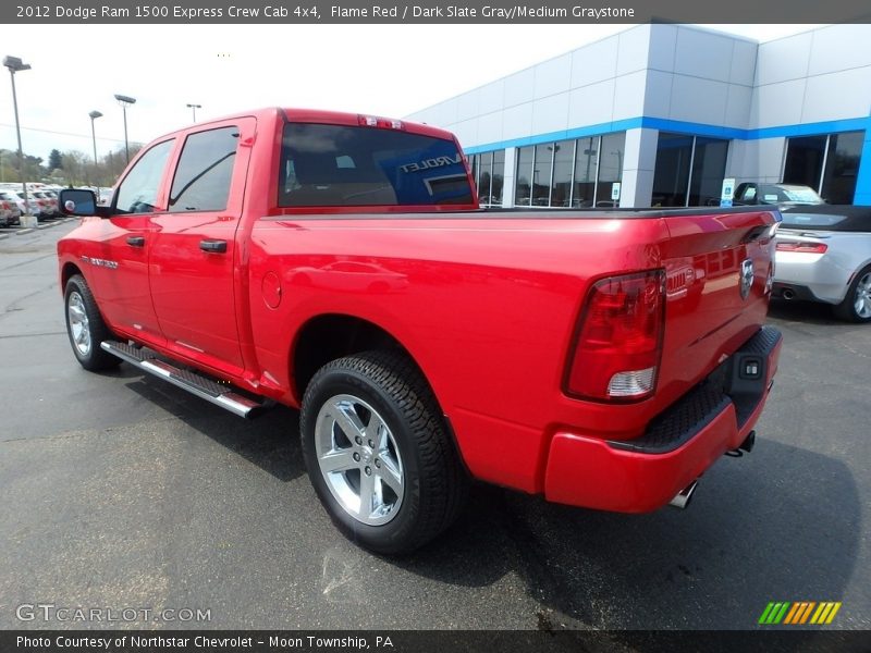 Flame Red / Dark Slate Gray/Medium Graystone 2012 Dodge Ram 1500 Express Crew Cab 4x4