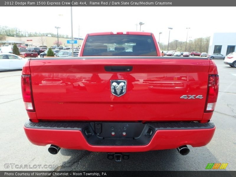 Flame Red / Dark Slate Gray/Medium Graystone 2012 Dodge Ram 1500 Express Crew Cab 4x4