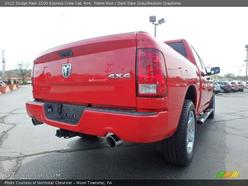 Flame Red / Dark Slate Gray/Medium Graystone 2012 Dodge Ram 1500 Express Crew Cab 4x4