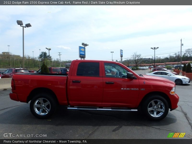 Flame Red / Dark Slate Gray/Medium Graystone 2012 Dodge Ram 1500 Express Crew Cab 4x4
