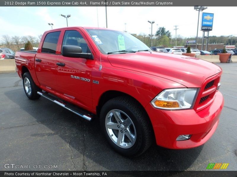 Flame Red / Dark Slate Gray/Medium Graystone 2012 Dodge Ram 1500 Express Crew Cab 4x4