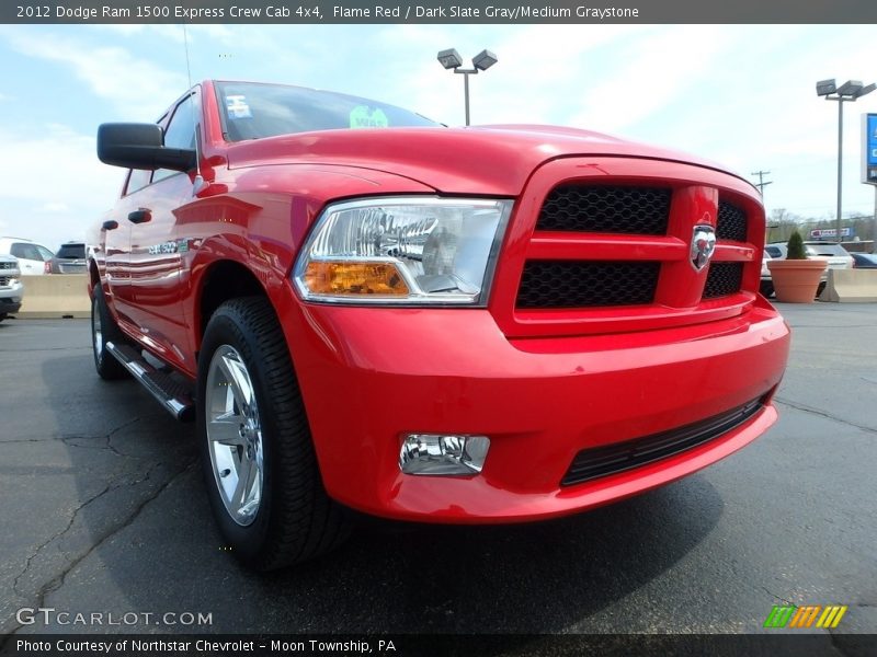Flame Red / Dark Slate Gray/Medium Graystone 2012 Dodge Ram 1500 Express Crew Cab 4x4