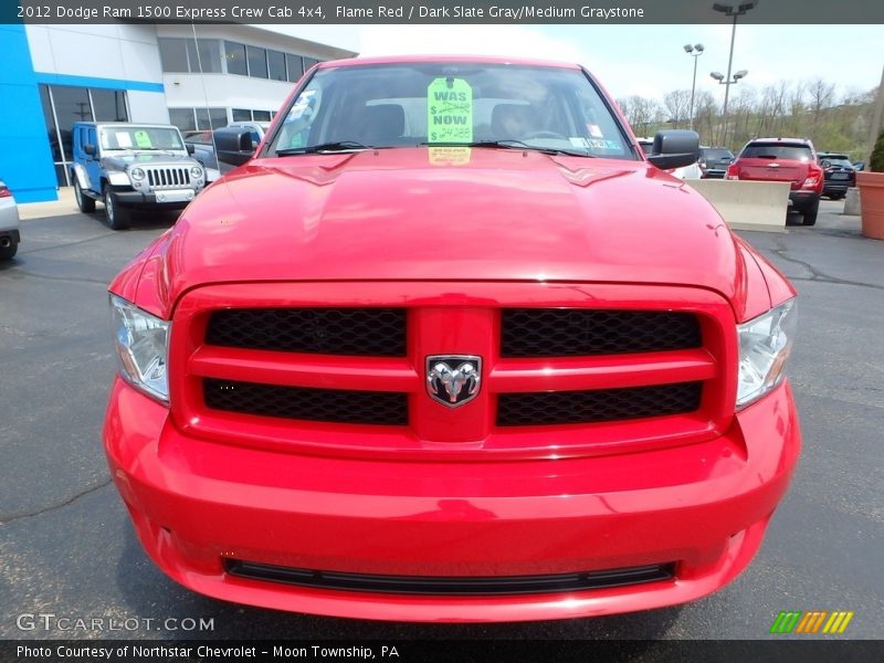 Flame Red / Dark Slate Gray/Medium Graystone 2012 Dodge Ram 1500 Express Crew Cab 4x4