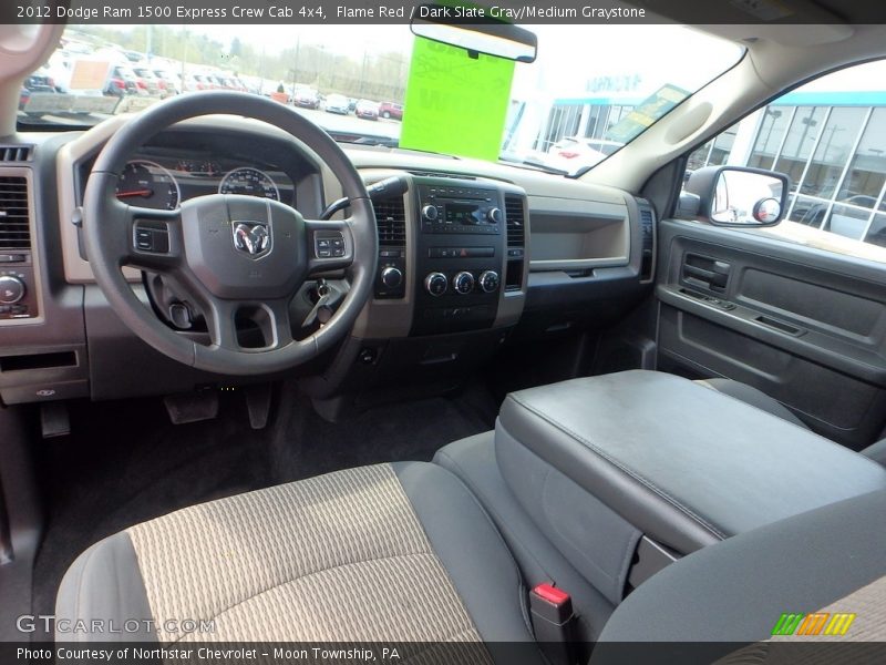 Flame Red / Dark Slate Gray/Medium Graystone 2012 Dodge Ram 1500 Express Crew Cab 4x4