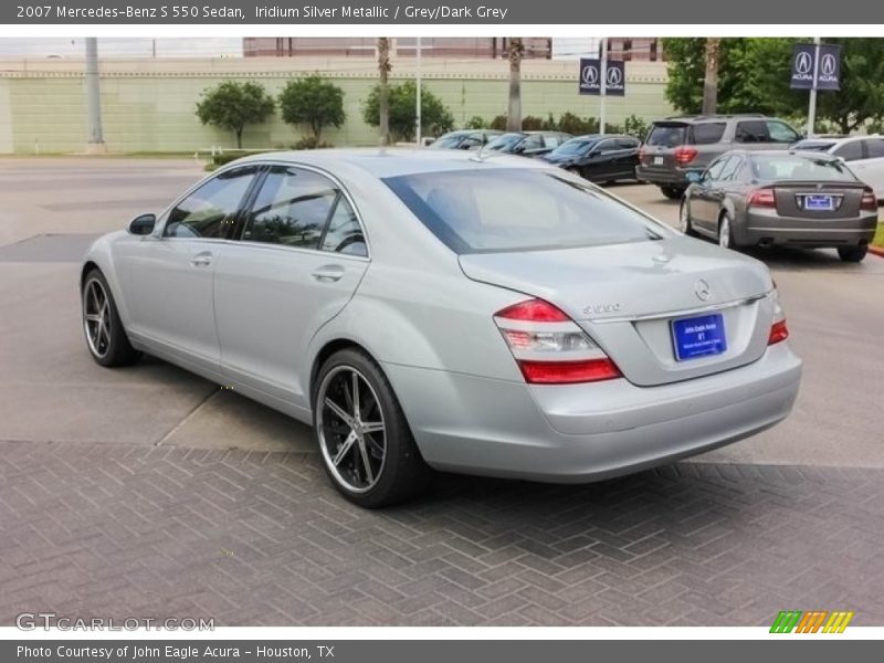 Iridium Silver Metallic / Grey/Dark Grey 2007 Mercedes-Benz S 550 Sedan