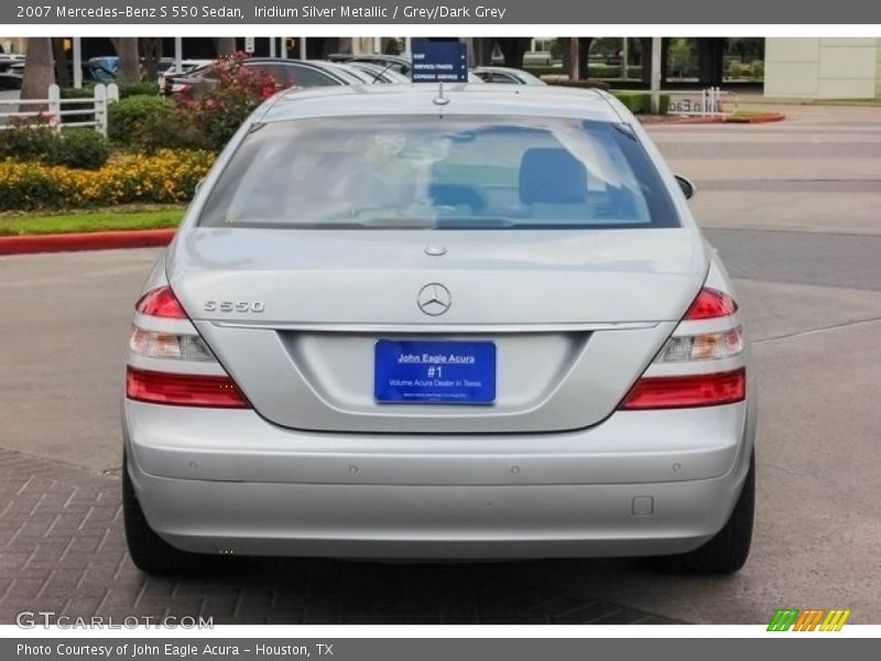 Iridium Silver Metallic / Grey/Dark Grey 2007 Mercedes-Benz S 550 Sedan