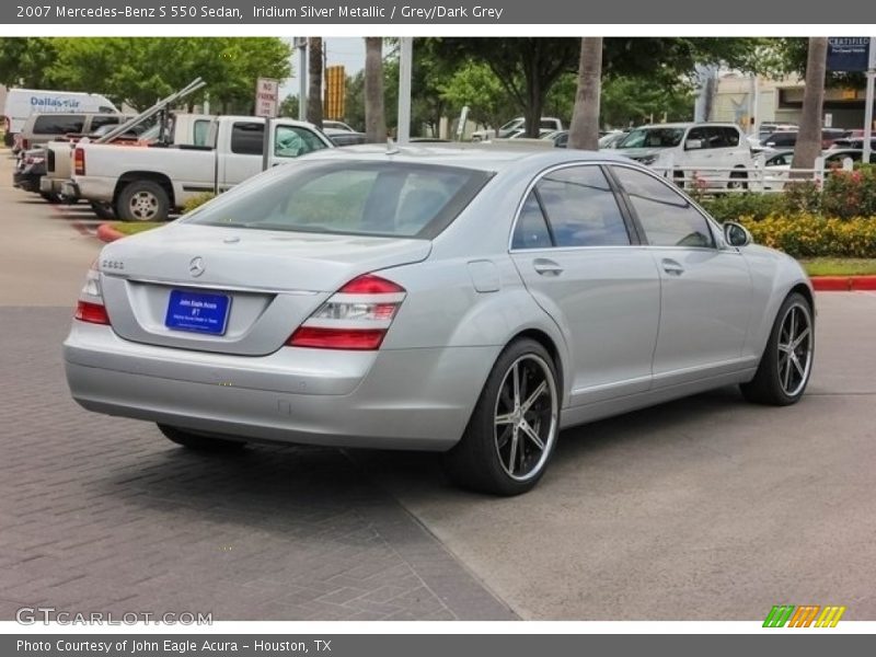 Iridium Silver Metallic / Grey/Dark Grey 2007 Mercedes-Benz S 550 Sedan