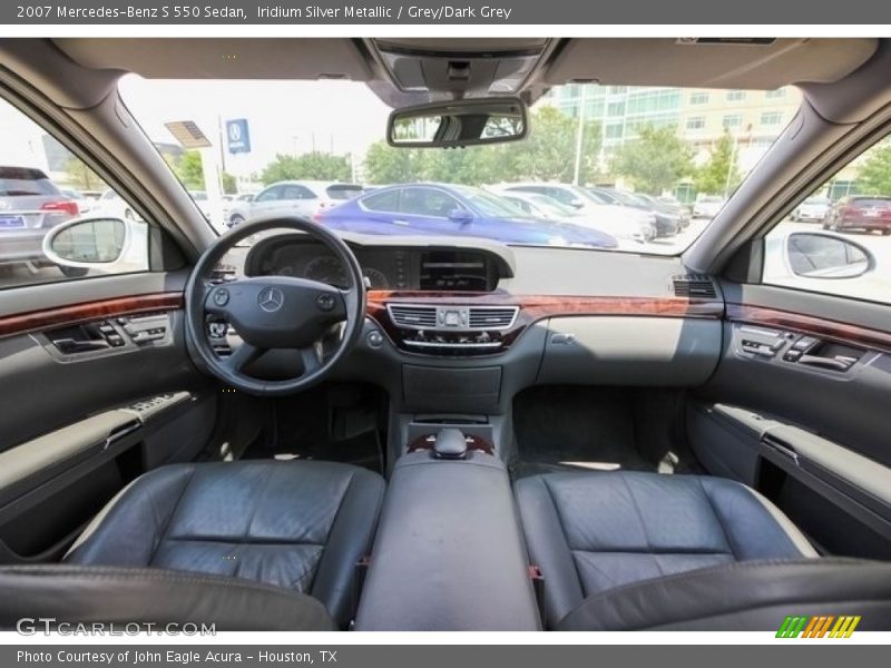 Iridium Silver Metallic / Grey/Dark Grey 2007 Mercedes-Benz S 550 Sedan