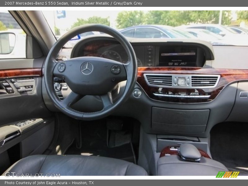 Iridium Silver Metallic / Grey/Dark Grey 2007 Mercedes-Benz S 550 Sedan