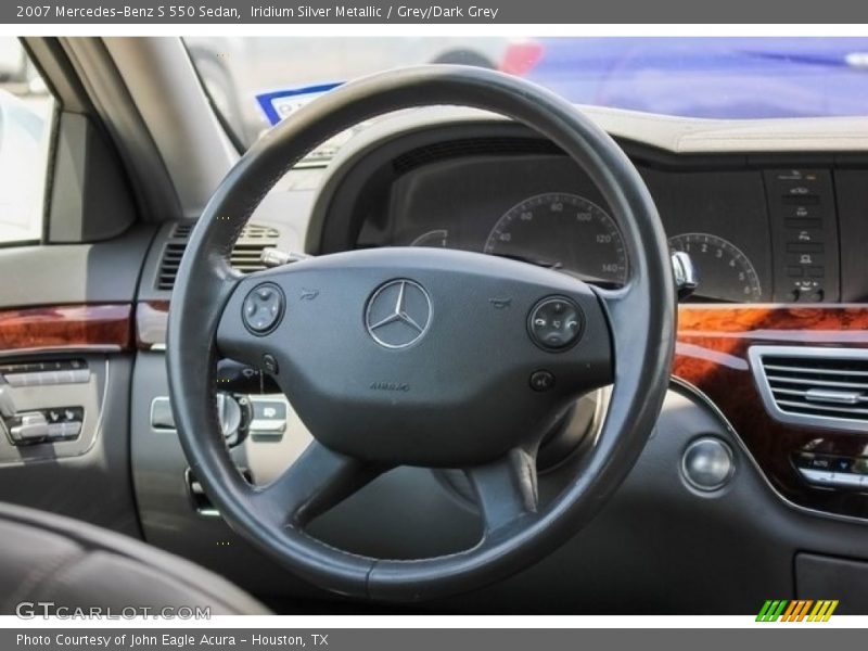 Iridium Silver Metallic / Grey/Dark Grey 2007 Mercedes-Benz S 550 Sedan