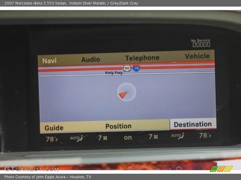 Iridium Silver Metallic / Grey/Dark Grey 2007 Mercedes-Benz S 550 Sedan