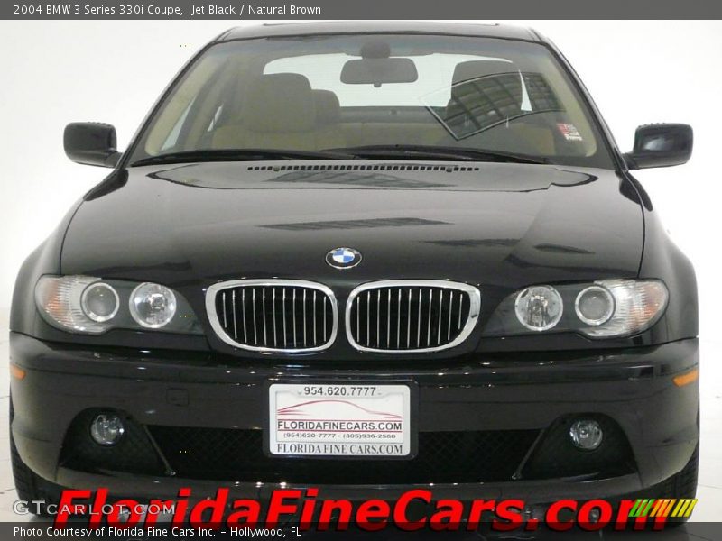 Jet Black / Natural Brown 2004 BMW 3 Series 330i Coupe