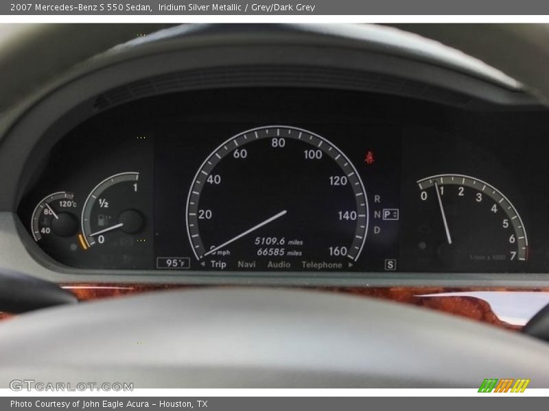 Iridium Silver Metallic / Grey/Dark Grey 2007 Mercedes-Benz S 550 Sedan