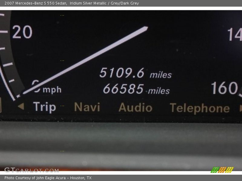 Iridium Silver Metallic / Grey/Dark Grey 2007 Mercedes-Benz S 550 Sedan