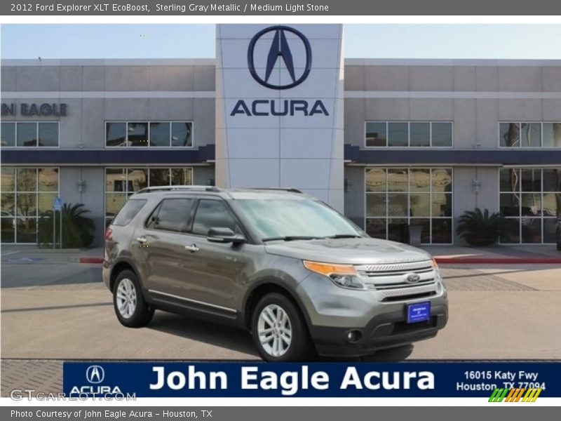 Sterling Gray Metallic / Medium Light Stone 2012 Ford Explorer XLT EcoBoost