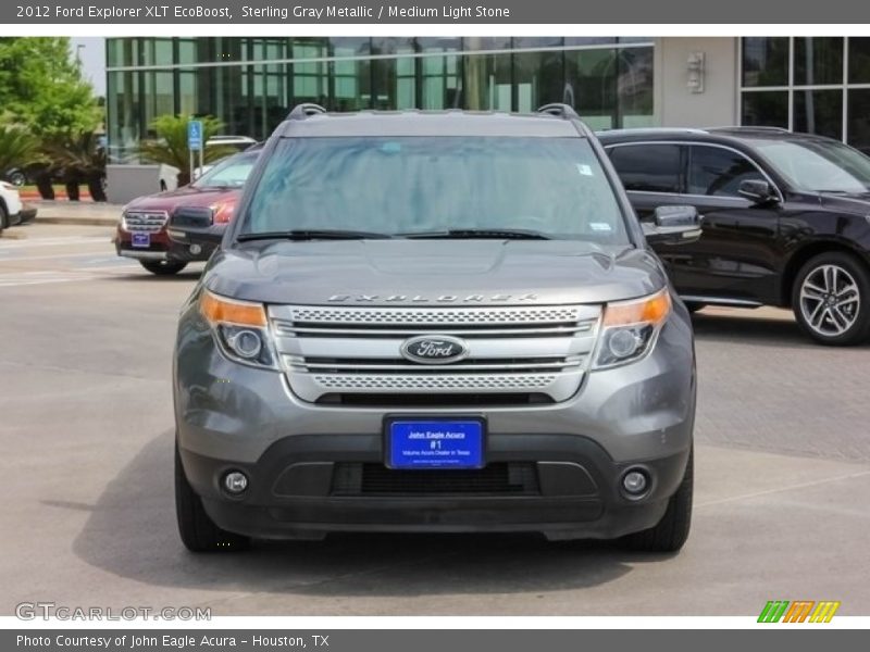 Sterling Gray Metallic / Medium Light Stone 2012 Ford Explorer XLT EcoBoost