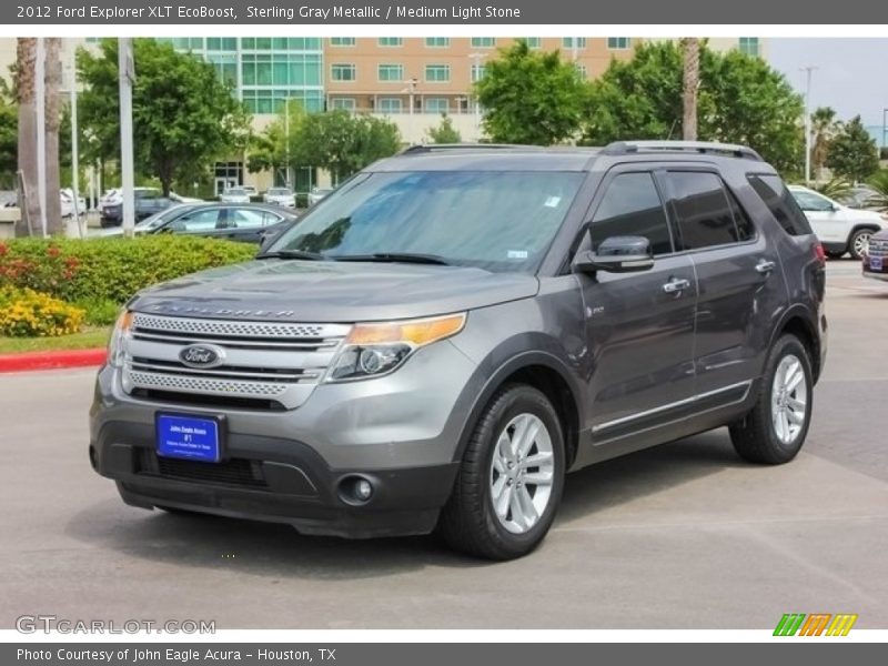 Sterling Gray Metallic / Medium Light Stone 2012 Ford Explorer XLT EcoBoost