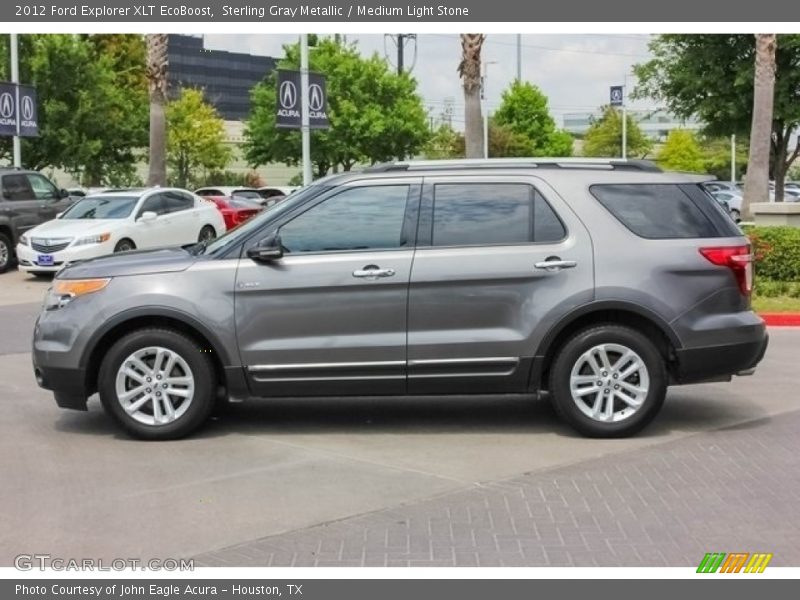 Sterling Gray Metallic / Medium Light Stone 2012 Ford Explorer XLT EcoBoost