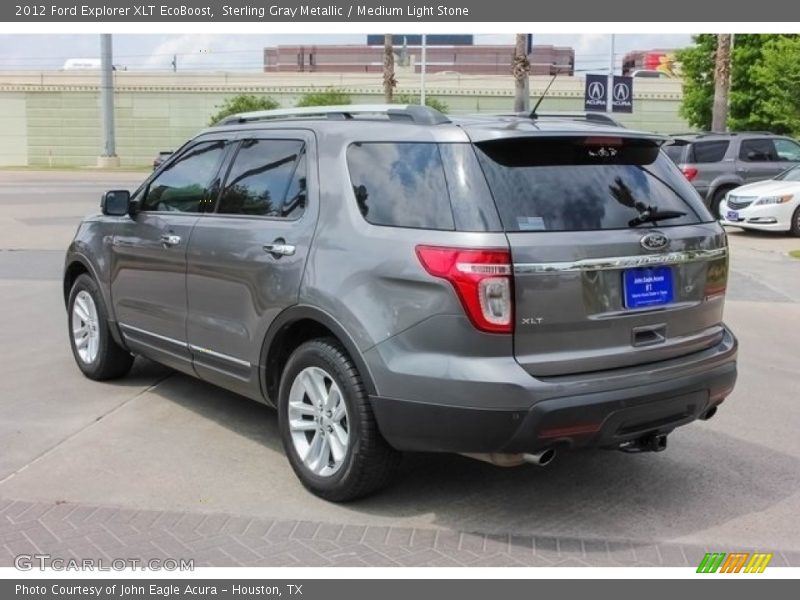 Sterling Gray Metallic / Medium Light Stone 2012 Ford Explorer XLT EcoBoost
