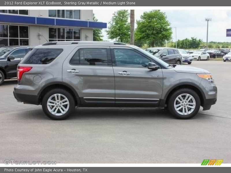 Sterling Gray Metallic / Medium Light Stone 2012 Ford Explorer XLT EcoBoost
