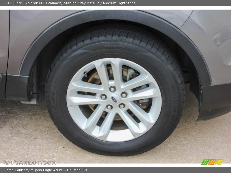 Sterling Gray Metallic / Medium Light Stone 2012 Ford Explorer XLT EcoBoost