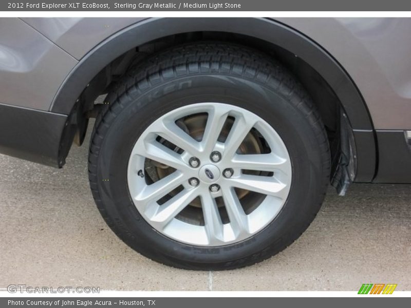 Sterling Gray Metallic / Medium Light Stone 2012 Ford Explorer XLT EcoBoost