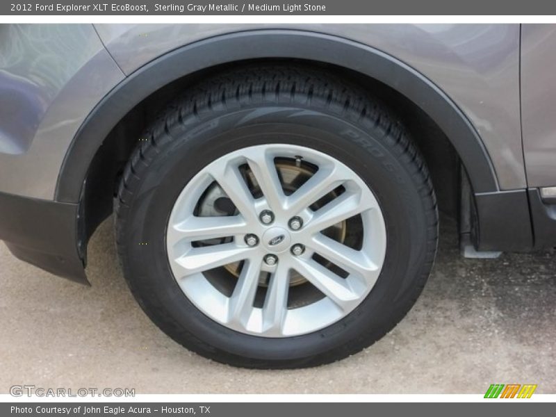 Sterling Gray Metallic / Medium Light Stone 2012 Ford Explorer XLT EcoBoost