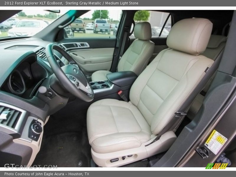 Sterling Gray Metallic / Medium Light Stone 2012 Ford Explorer XLT EcoBoost