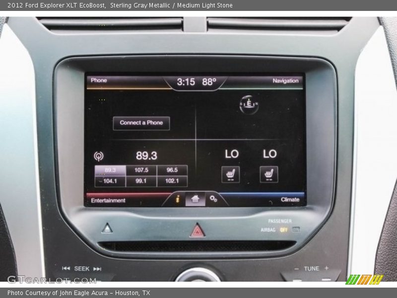 Sterling Gray Metallic / Medium Light Stone 2012 Ford Explorer XLT EcoBoost