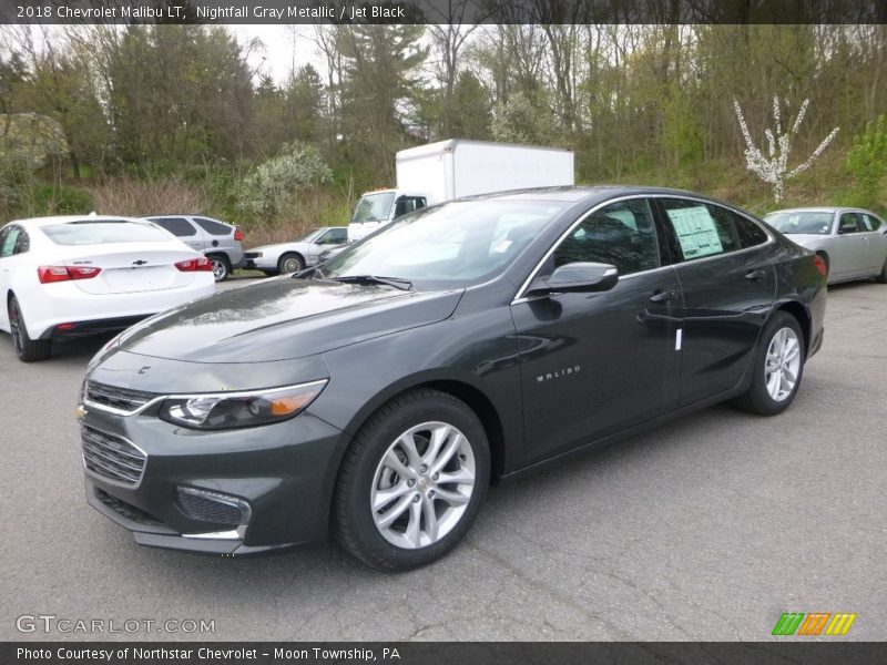 Nightfall Gray Metallic / Jet Black 2018 Chevrolet Malibu LT